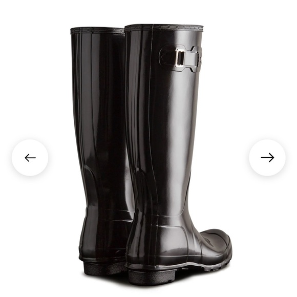 Hunter Women's Original Tall Gloss Rain Boots - Picture 2 of 7